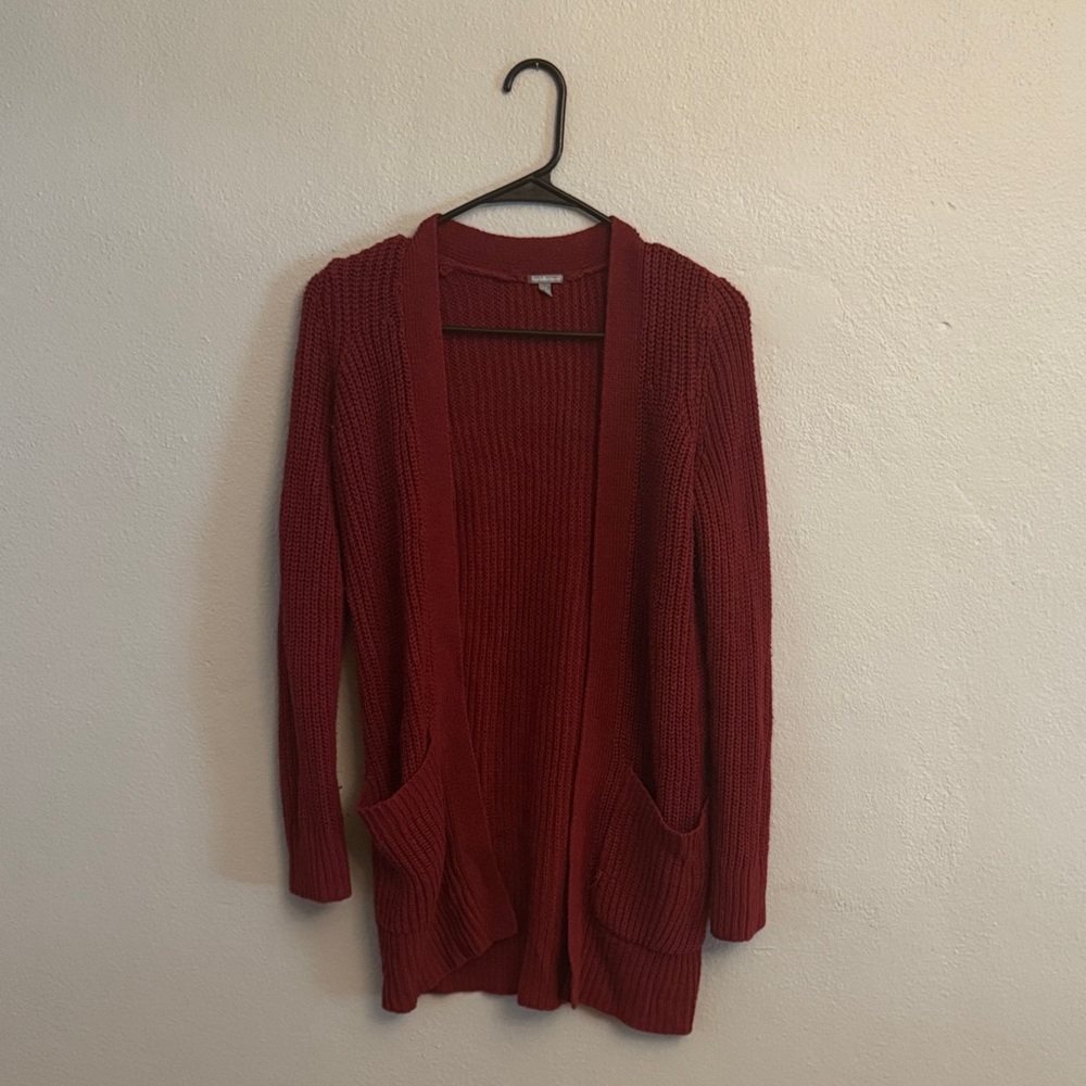 Charlotte Russe Deep Red Cardigan Sweater
